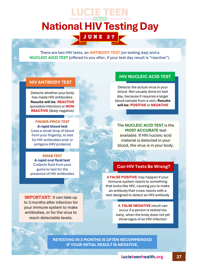 HIV testing information HIV test information