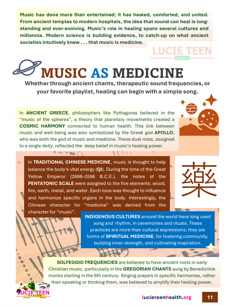 The history of music as therapy