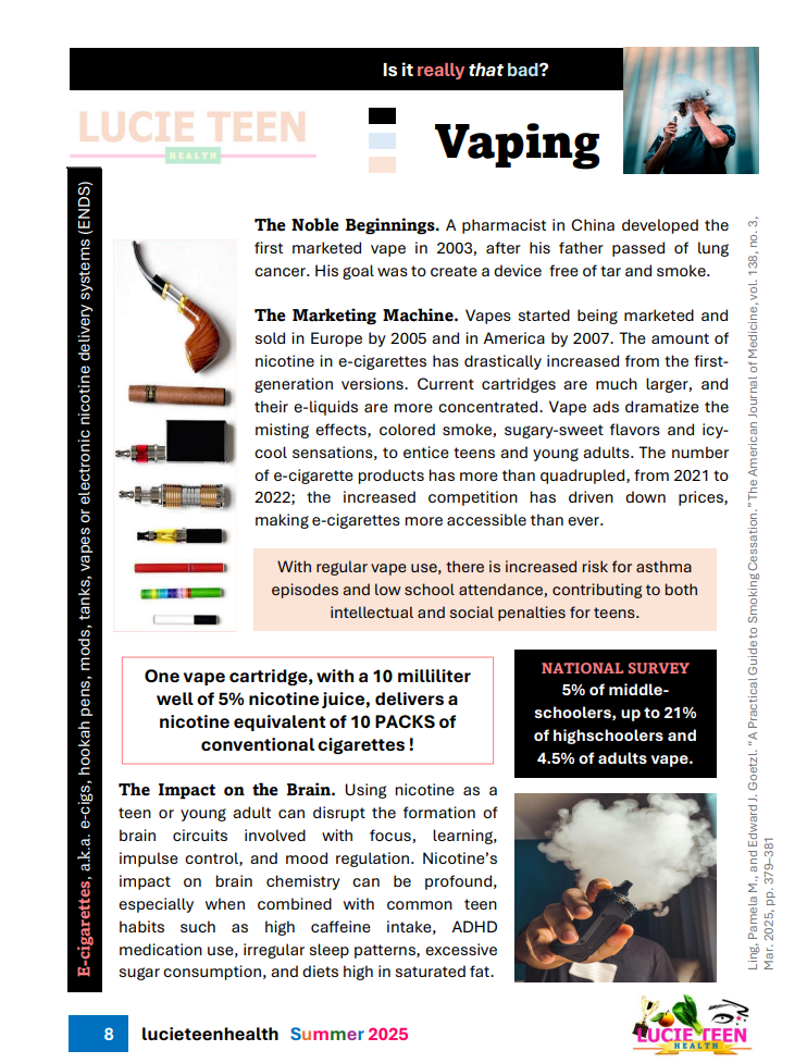 Information about vapes and vaping